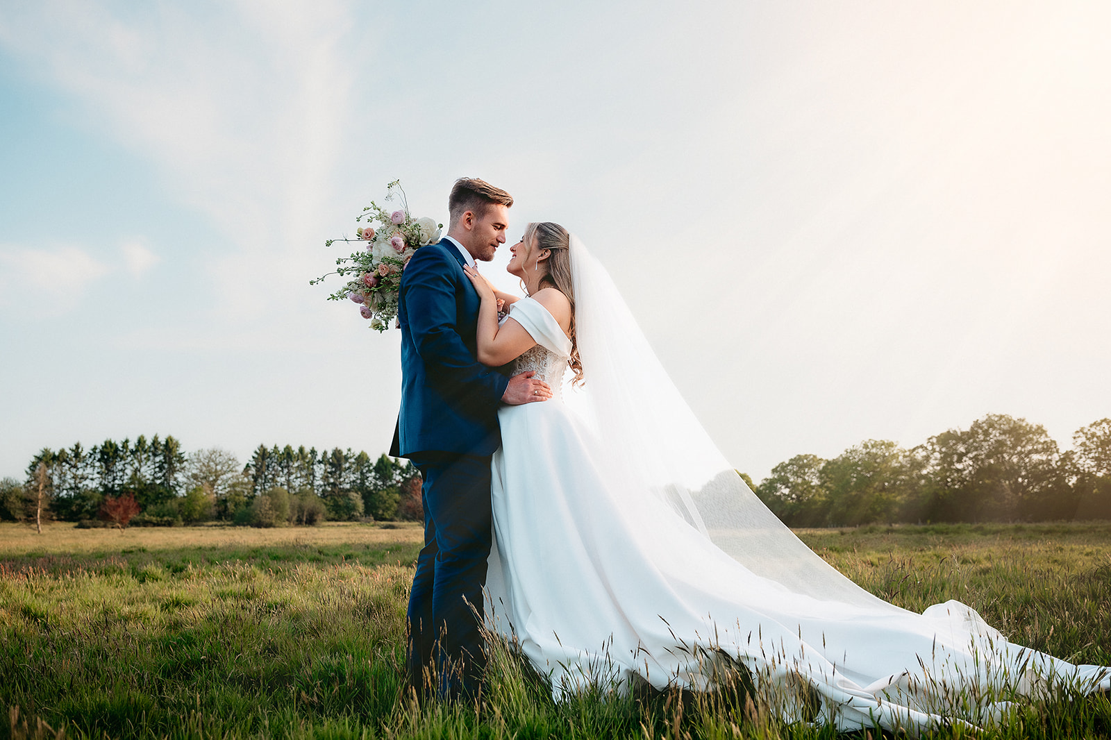 Mia and Ben at Brookfield Barn in the Sussex countryside